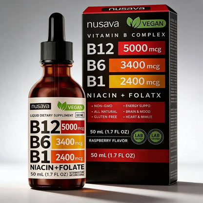 Complejo B Vitamina B12 B6 B1 Concentrado X 2 Unidades