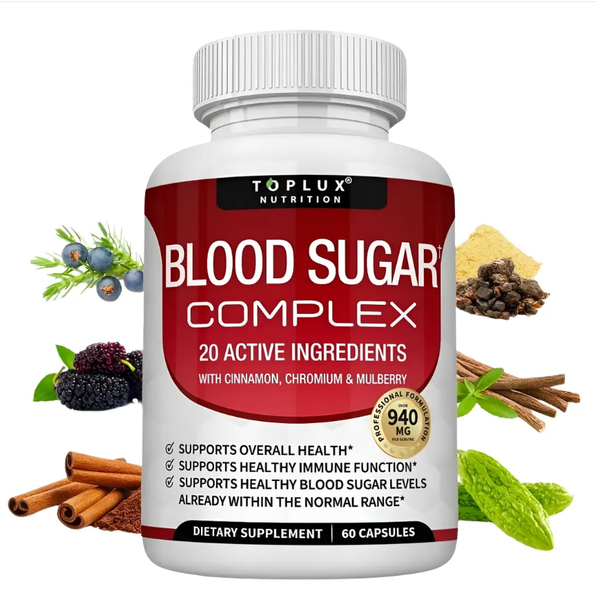 Blood Sugar Suplemento natural para controlar niveles de glucosa 60 cáps