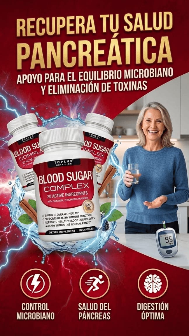 Blood Sugar Suplemento natural para controlar niveles de glucosa 60 cáps